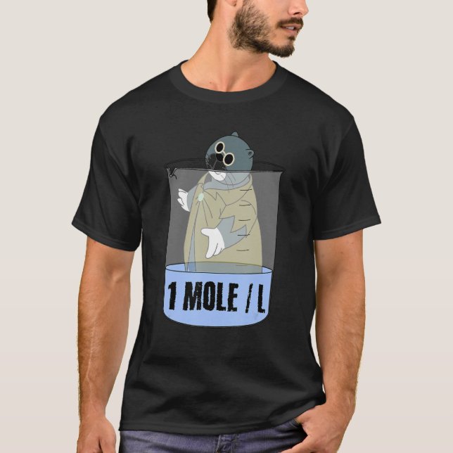 Camiseta Mole de ciencias estudiantil químico de química (Anverso)