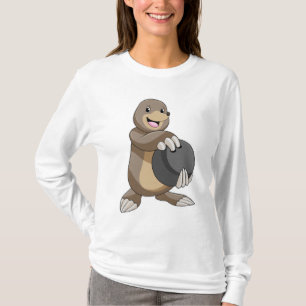 Camiseta Mole en el Bowling con bolas