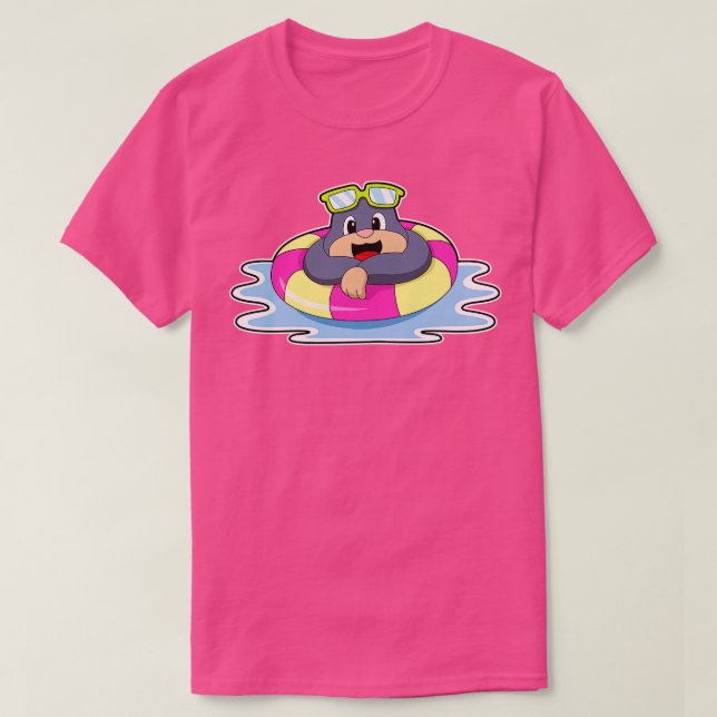 Camiseta Mole en Natación con anillo de natación (Diseño del anverso)