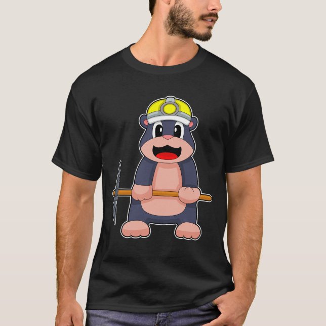 Camiseta Mole Miner Pickaxe Mining (Anverso)