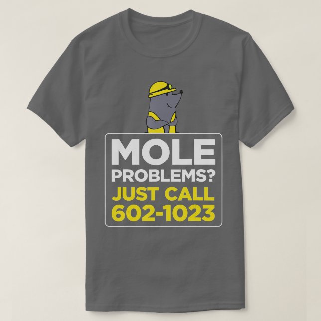 Camiseta Mole Problems Just Call Avogadros Number  (Diseño del anverso)