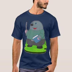 Camiseta Mole Teacher Book School