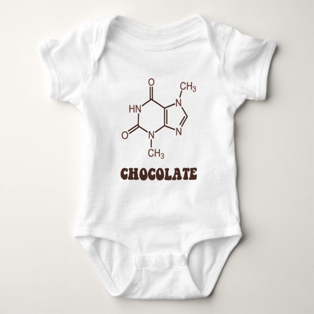 Camiseta Molécula científica de la tebromina del elemento (Anverso)