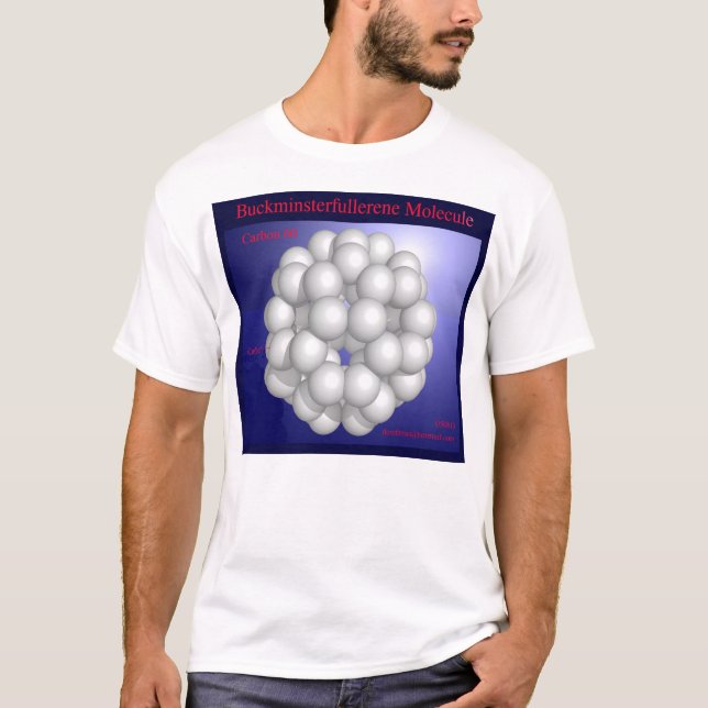 Camiseta Molécula de Buckminsterfullerene (frente) (Anverso)
