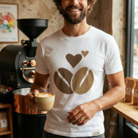 Camiseta Molécula de Cafeína Amante del Café Quími