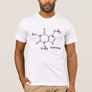 Camiseta Molécula de Caffiene (estructura química)