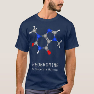Camiseta Molécula de chocolate teobromina Funny química