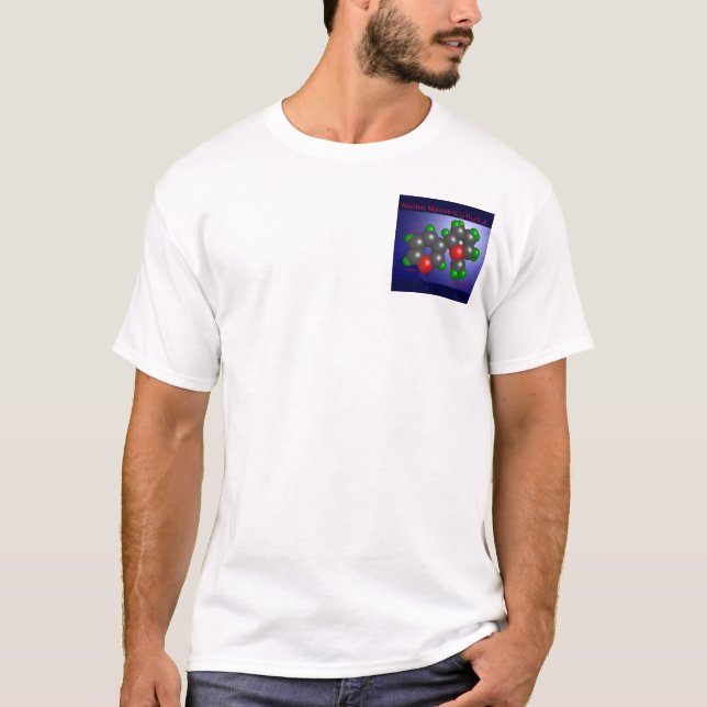 Camiseta Molécula de la nicotina (bolsillo) (Anverso)