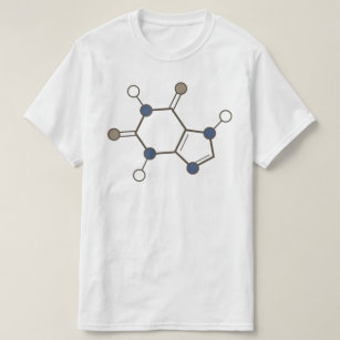 Camiseta molécula del cafeína