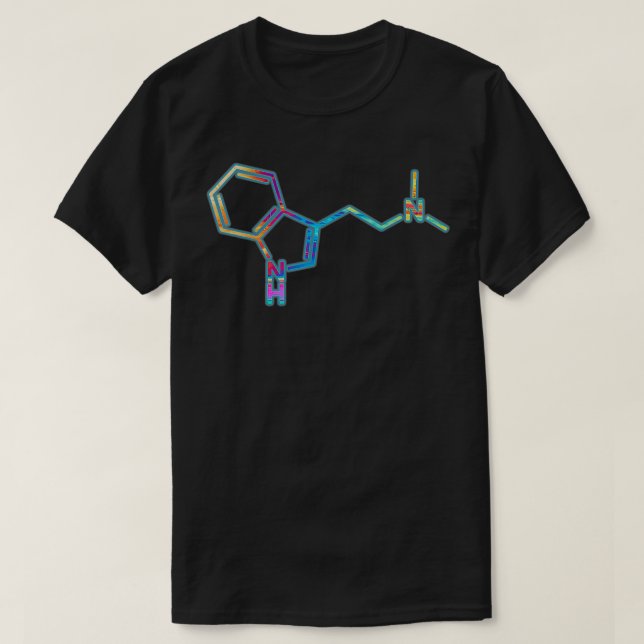 Camiseta MOLÉCULA DMT para amantes del arte psicodélico (Diseño del anverso)