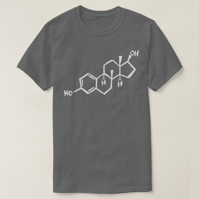 Camiseta Molécula Estrogen  (Diseño del anverso)
