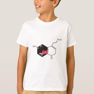 Camiseta Molécula química con visión del espacio ultraterre