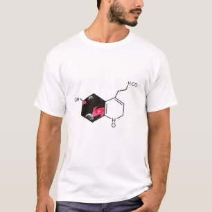 Camiseta Molécula química con visión del espacio ultraterre