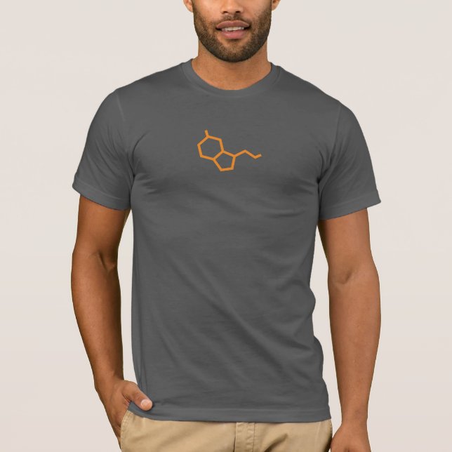 Camiseta Molécula serotonina - Felicidad (Anverso)
