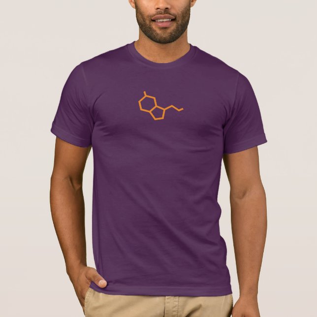 Camiseta Molécula serotonina - Felicidad (Anverso)