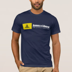 Camiseta Moleste a un liberal - tome la responsabilidad