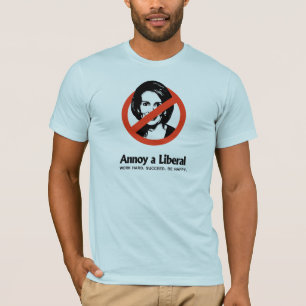 Camiseta Moleste a un liberal - trabajo difícilmente. Tenga