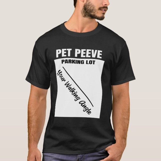 Camiseta Molestia Divertida Caminar En Ángulo A Través De U (Anverso)