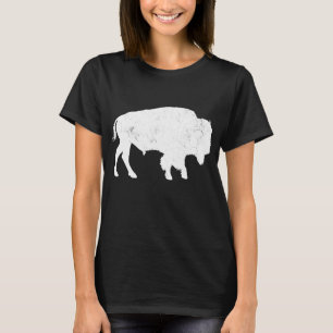 Camiseta Molestias De Búfalo Retro Bison Animal Lover Hombr