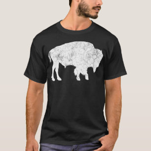 Camiseta Molestias De Búfalo Retro Bison Animal Lover Hombr