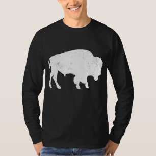 Camiseta Molestias De Búfalo Retro Bison Animal Lover Hombr