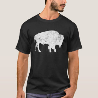 Camiseta Molestias De Búfalo Retro Bison Animal Lover Hombr