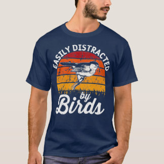 Camiseta Molestias De Vintage Fácilmente Distraídas Por Las