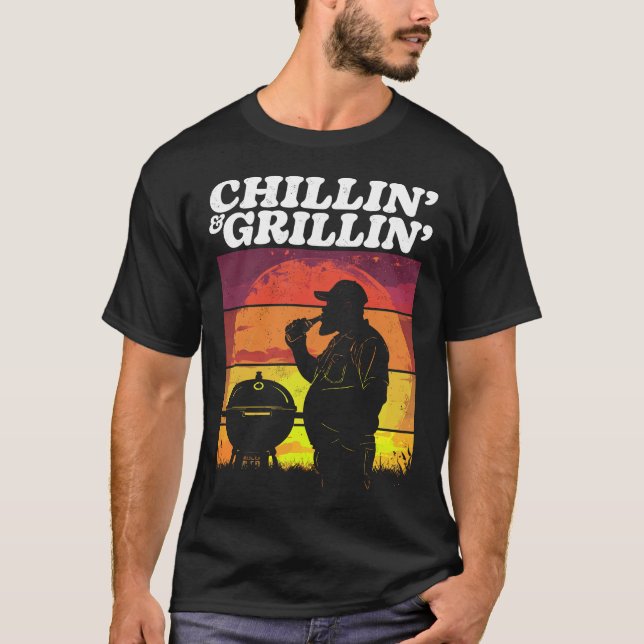 Camiseta Molestias oscuras de la época chillin y grillina (Anverso)