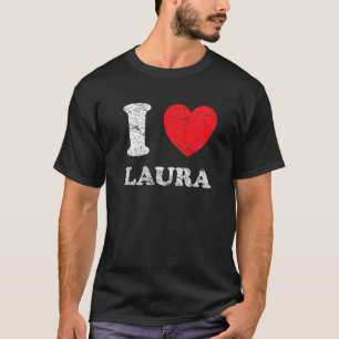 Camiseta Molesto Grunge Desgastado Estilo que amo a Laura