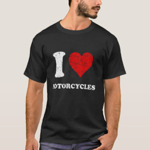 Camiseta Molesto Grunge Worll Style I Love Motorcycle