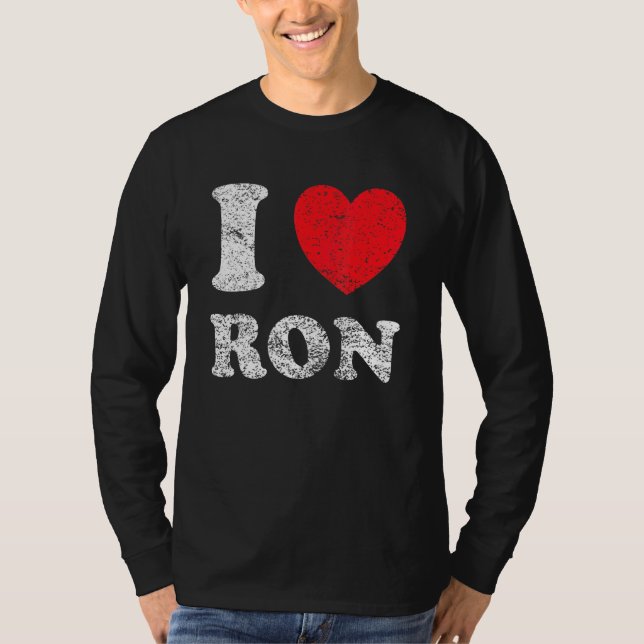 Camiseta Molesto Grunge Worll Style I Love Ron (Anverso)