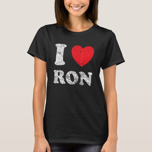 Camiseta Molesto Grunge Worll Style I Love Ron (Anverso)