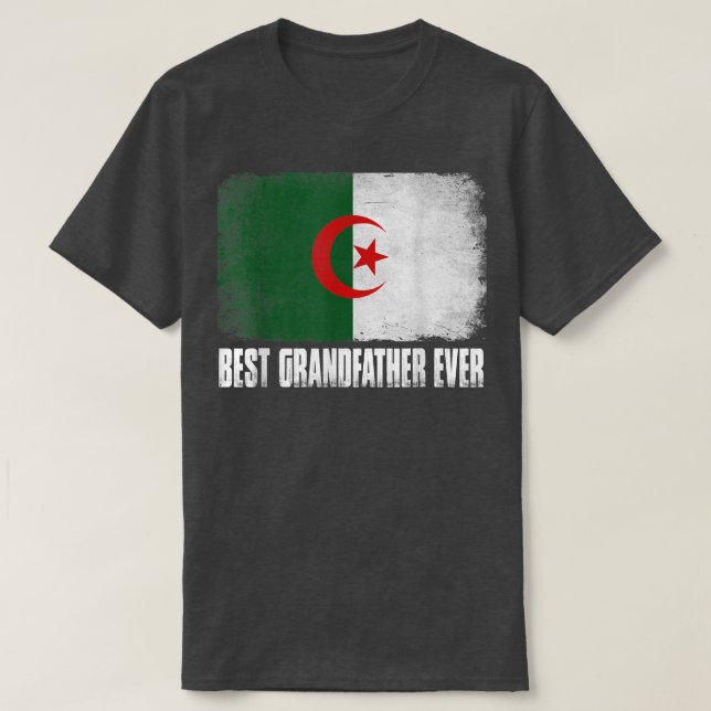 Camiseta Molesto Mejor Abuelo De La Bandera De Argelia (Diseño del anverso)