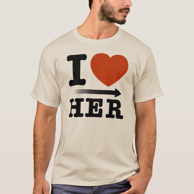 Camiseta Moleton "I Heart Her" (Anverso)