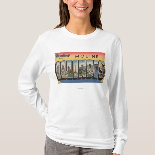 Camiseta Moline, Illinois - escenas grandes de la letra (Anverso)
