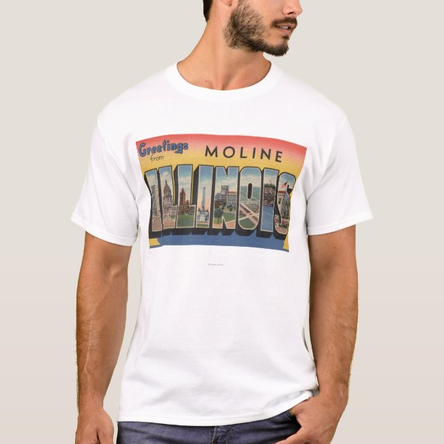 Camiseta Moline, Illinois - escenas grandes de la letra (Anverso)