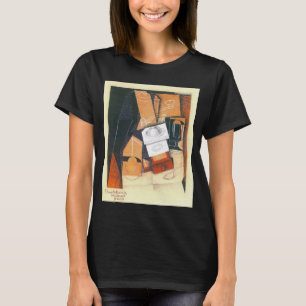 Camiseta Molinillo de Café de Juan Gris, Arte Cubista Vinta