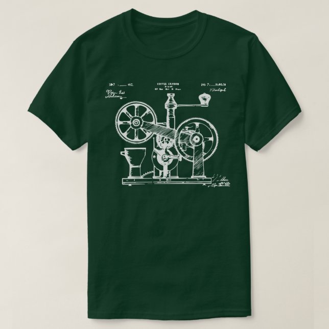 Camiseta molino de café vintage (Diseño del anverso)