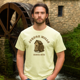 Camiseta Molino de Granos Molino de Agua Retro Vintage Grab
