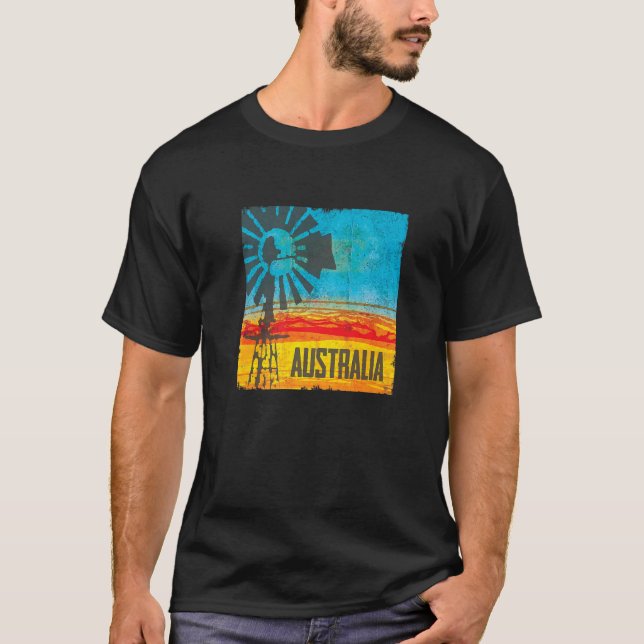 Camiseta molino de viento australia (Anverso)