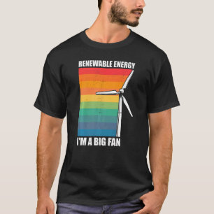 Camiseta Molino de viento de energía renovable Turbine Vint