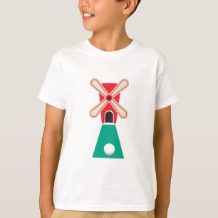 Camiseta molino de viento de golf en miniatura