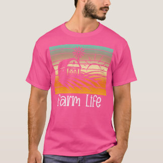 Camiseta Molino de viento de granja Vida Tractor Agricultur