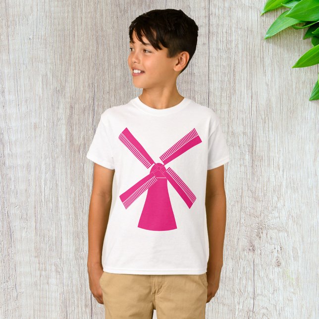 Camiseta Molino de viento rosa (Subido por el creador)