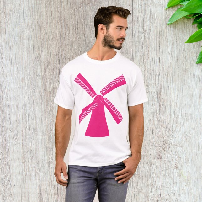 Camiseta Molino de viento rosa (Subido por el creador)
