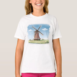 Camiseta Molino de Viento Silencioso en los Campos – Suave 