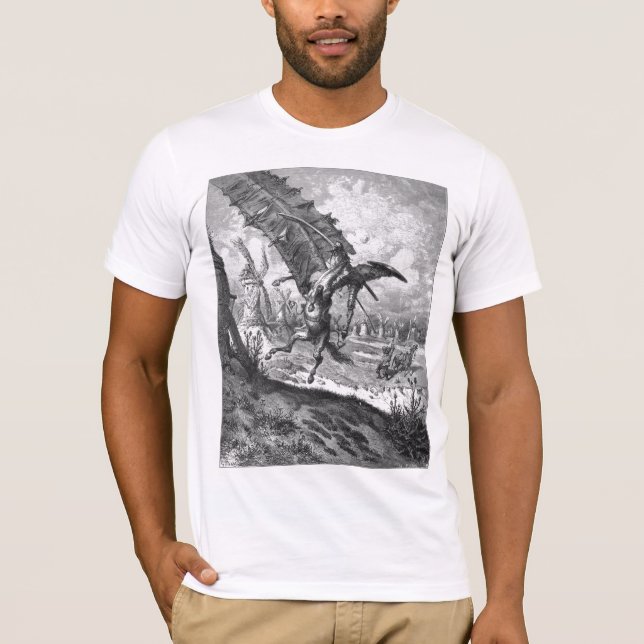 Camiseta Molinoes de viento que luchan (Anverso)
