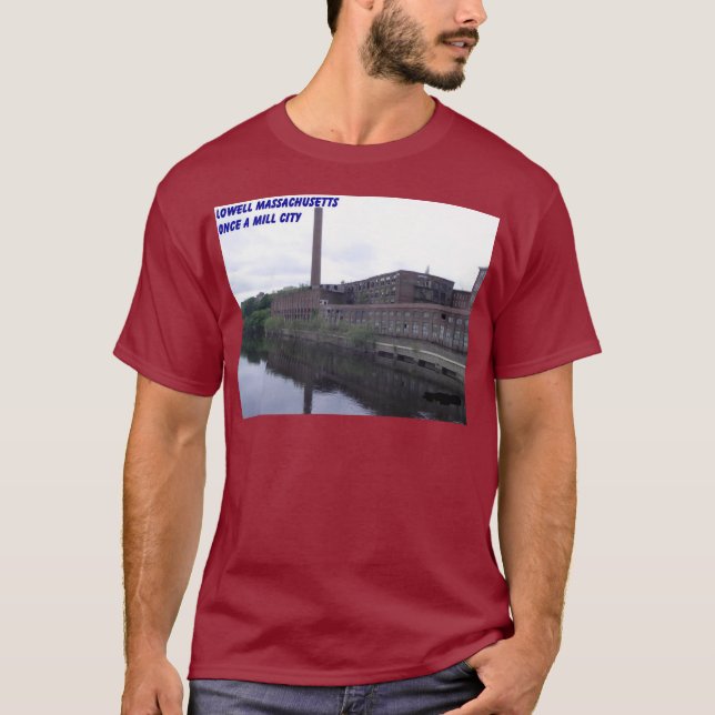 Camiseta Molinos de Lowell Massachusetts (Anverso)