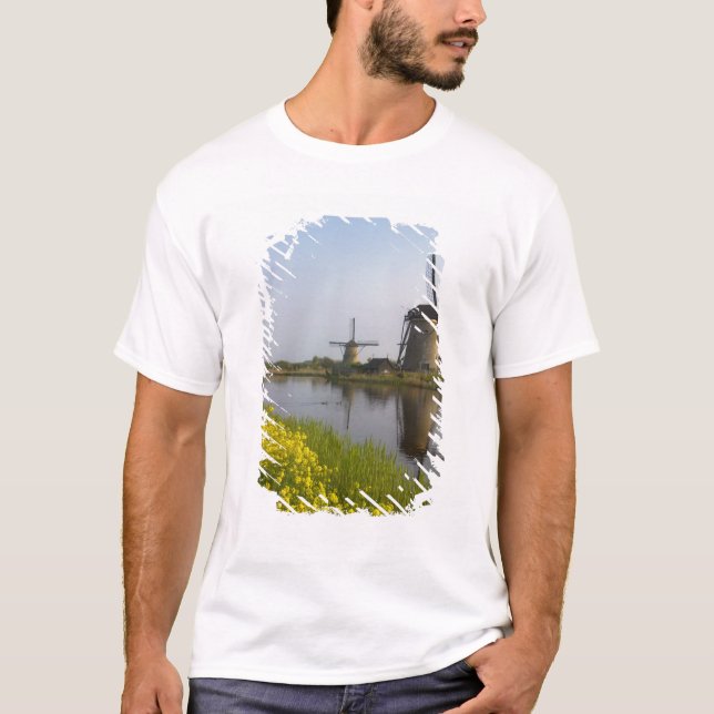 Camiseta Molinos de viento a lo largo del canal de Kinderdi (Anverso)