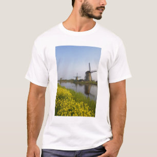 Camiseta Molinos de viento a lo largo del canal en Kinderdi